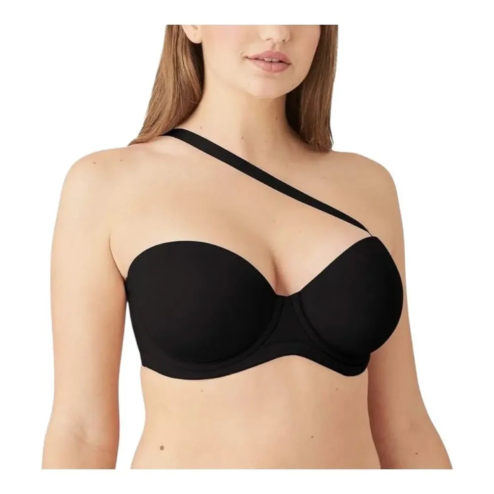 Maidenform Size 38DDD Convertible Strapless Underwire Bra Black Multiway NWT